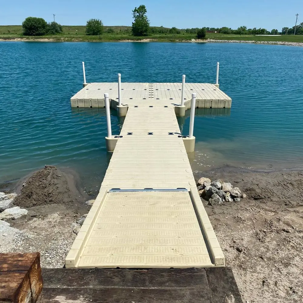 DockPro Solutions installation crew on the water